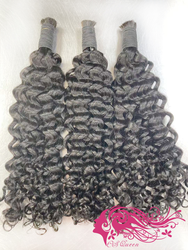 Csqueen Raw hair Natural Curly Bulk Hair No Weft Human Hair